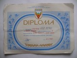 Diploma sportiva Daciada 1989