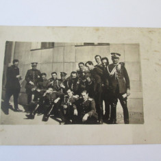 Rara! Carte postala foto 137 x 88 mm ofiteri scoala speciala a jandarmeriei 1932