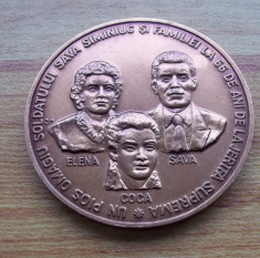 medalie Glorie Vesnica Asociatia Cultul Eroilor familia Siminiuc foto
