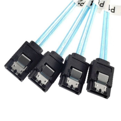 Cablu adaptor SAS 4i SFF-8087 36P 36-Pin Male la 4 SATA 7-Pin foto