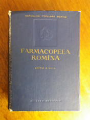 Farmacopeea romana editia a VII-a / R7P1S foto