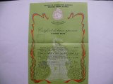 Certificat de buna apreciere in serviciul militar 1980