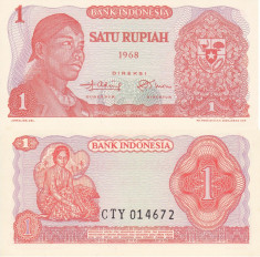 INDONEZIA 1 rupiah 1968 UNC!!! foto