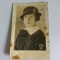 Fotografie veche portret fata, femeie, 1893, G.S.F. 93, 7x4,5 cm