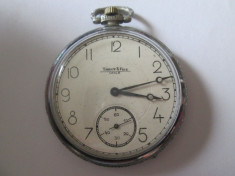 Ceas de buzunar elvetian marca Tissot-Locle 15/2 adjts.din anii 20 nefunctional foto