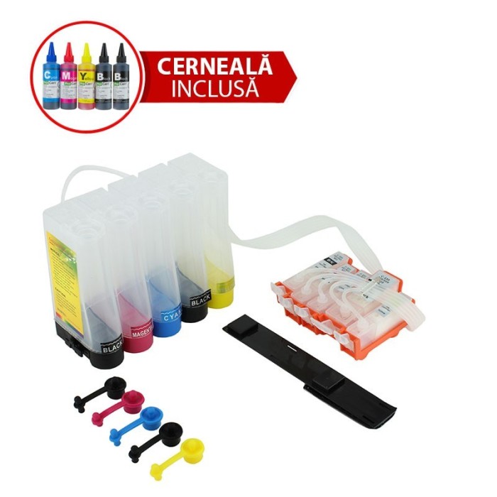 Sistem de alimentare continua CISS pentru CANON MP630, MP620, IP4600, IP4700 Sistem de alimentare continua CISS pentru CANON MP630, MP620, IP4600, IP4700