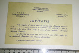 INVITATIE SPECTACOL CANTARE MUNCII 1973 , ARENELE ROMANE