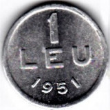 1 leu 1951 RPR aluminiu UNC (9)