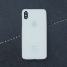 Husa iPhone X Ultraslim Transparenta Mata foto