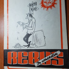 revista rebus nr. 387 din 5 august 1973-doar 2 rebusuri sunt incepute