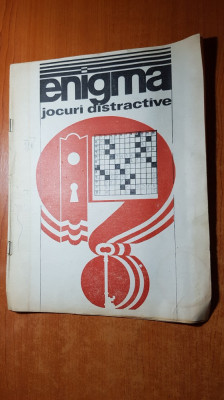 revista enigma 17 decembrie 1977-rebusuri,jocuri distractive foto