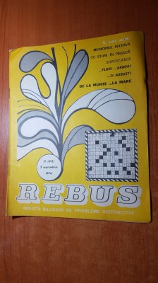 revista rebus nr. 413 din 5 septembrie 1974 foto