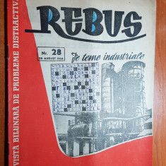 revista rebus nr. 28 din 20 august 1958