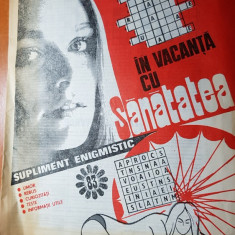 revista"in vacanta cu sanatatea"1983-umor,rebus,teste,curiozitati,(necompletata)