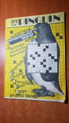 revista pinguin nr.3/1979 -rebus,umor,cuvinte incrucisate,teste foto
