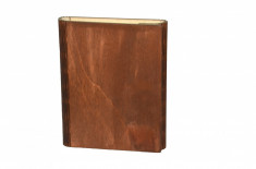 Notes A5 agenda cu coperta din lemn taietura elastica-jurnal Handmade foto