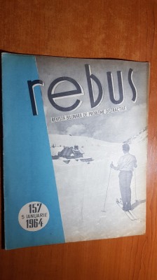 revista rebus nr. 157 din 5 ianuarie 1964 foto