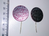 RARE - LOT 4 INSIGNA /INSIGNE ANII 70 - IUS , LUPTA ASOCIATIILOR STUDENTESTI