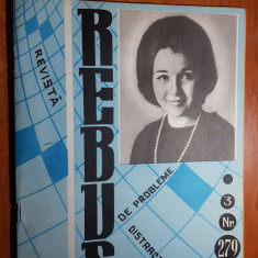 revista rebus nr. 279 din 5 februarie 1969-doar 2 rebusuri completate