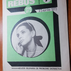 revista rebus nr. 379 din 5 aprilie 1973-doar 3 rebusuri sunt incepute