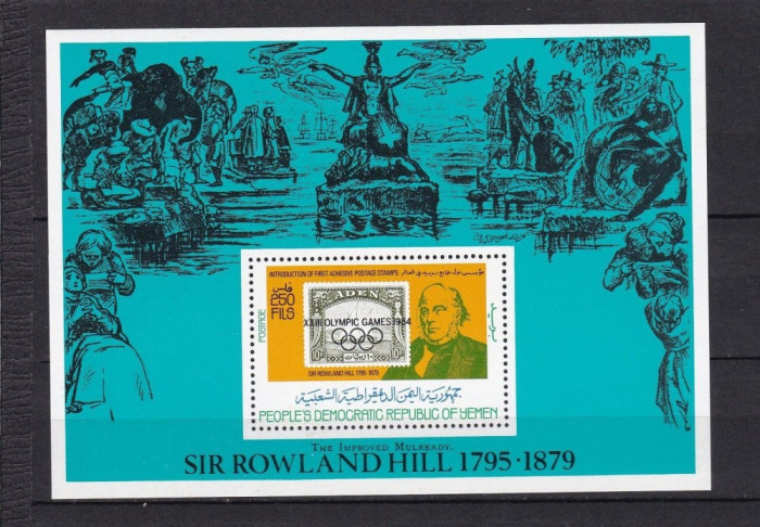 SOUTH YEMEN 1984 JOCURILE OLIMPICE LOS ANGELES ROWLAND HILL COTA 50 EURO
