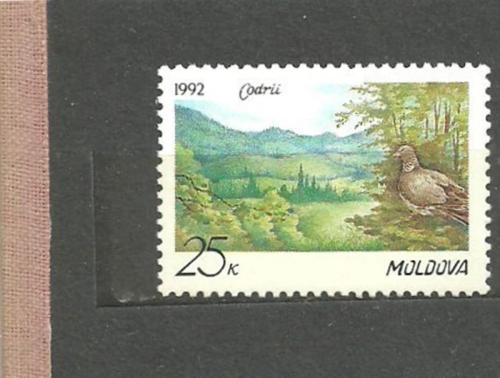 MOLDOVA 1992 - PASARE IN CODRI, timbru nestampilat, N4