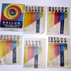 LOT 5 PILCURI VINTAGE CU VOPSEA PT TEXTILE GALLUS , GALUS - fara un negru