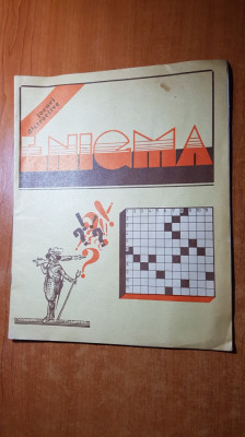 revista enigma 30 octombrie 1980-rebusuri,jocuri distractive foto