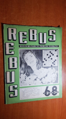 revista rebus nr. 68 din 20 aprilie 1960 foto