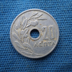 MONEDA GRECIA 20 LEPTA 1954