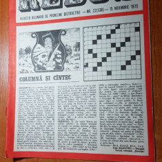 revista rebus nr. 538 din 15 noiembrie 1979- total necompletata