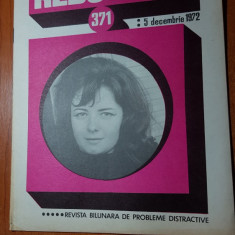 revista rebus nr. 371 din 5 decembrie 1972-total necompletata