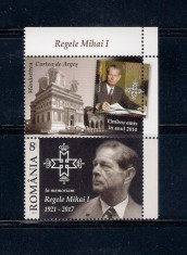 ROMANIA 2017 - IN MEMORIAM - REGELE MIHAI I - VINIETA 2 - LP 2173 foto