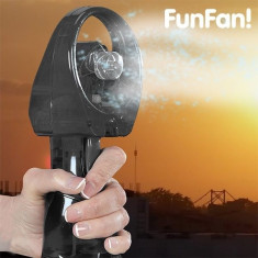Ventilator portabil cu spray de apa-Negru foto