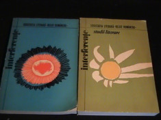 STUDII LITERARE- INTERFERENTE-2 VOL-SOCIETATEA LITERARA-[RELIEF ROMANESC]-/1975- foto
