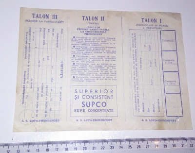 BILET VECHI LOTO PRONOSPORT foto
