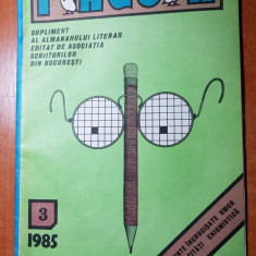 revista pinguin nr.3/1985 -rebus,umor,cuvinte incrucisate,-total necopletata