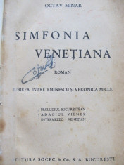Simfonia Venetiana - iubirea intre Eminescu si Veronica Micle - Octav Minar foto