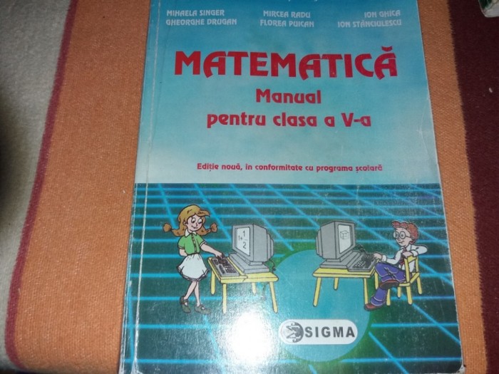 MATEMATICA MANUAL PENTRU CLASA A V A /TD