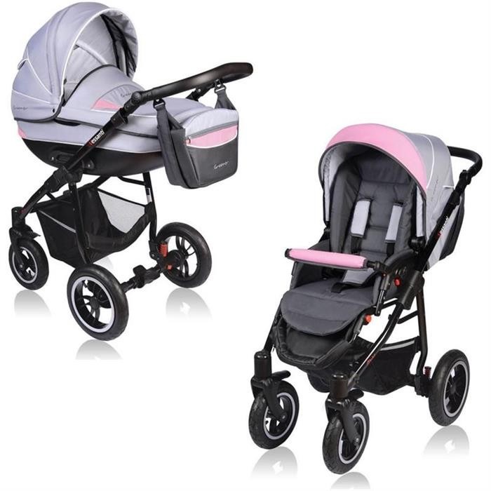Carucior Crooner 2 In 1 - Vessanti - Pink/Gray foto mare Carucior Crooner 2 In 1 - Vessanti - Pink/Gray foto mare
