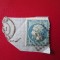FRANTA PE FRAGMENT DE HIRTIE STAMPILAT