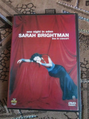 SARAH BRIGHTMAN - ONE NIGHT IN EDEN (1 DVD ORIGINAL - STARE FOARTE BUNA!) foto