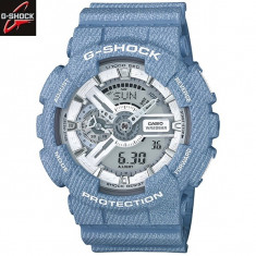 Ceas Sport Casio G-SHOCK GA110 DC ,Denim-Soft MATTE (ORIGINAL),Nou foto