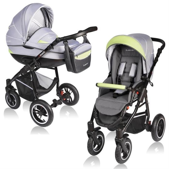Carucior Crooner 2 In 1 - Vessanti - Green/Gray foto mare Carucior Crooner 2 In 1 - Vessanti - Green/Gray foto mare