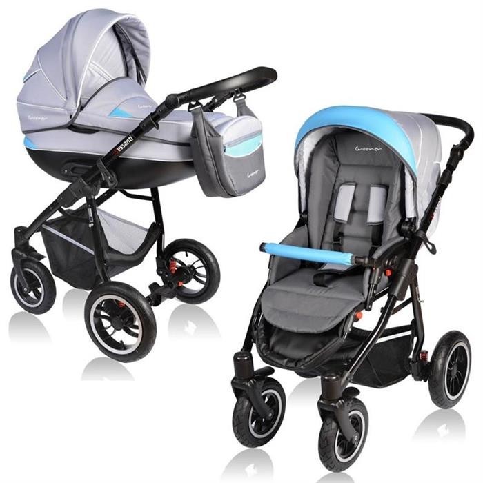 Carucior Crooner 2 In 1 - Vessanti - Blue/Gray foto mare Carucior Crooner 2 In 1 - Vessanti - Blue/Gray foto mare