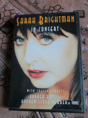 SARAH BRIGHTMAN - IN CONCERT AT THE ROYAL ALBERT HALL (1 DVD ORIGINAL) foto