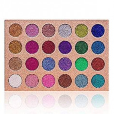 Trusa machiaj makeup paleta farduri cremoase glitterate glitter ochi 24 culori foto