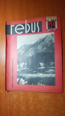 revista rebus nr. 194 din 20 iulie 1965 foto