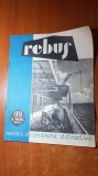 Revista rebus nr. 99 din 5 august 1961-doar 3 rebusuri completate