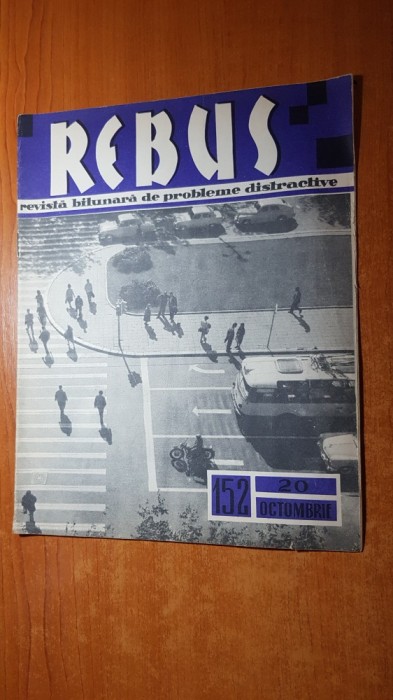 revista rebus nr. 152 20 octombrie 1963 -doar un singur rebus inceput